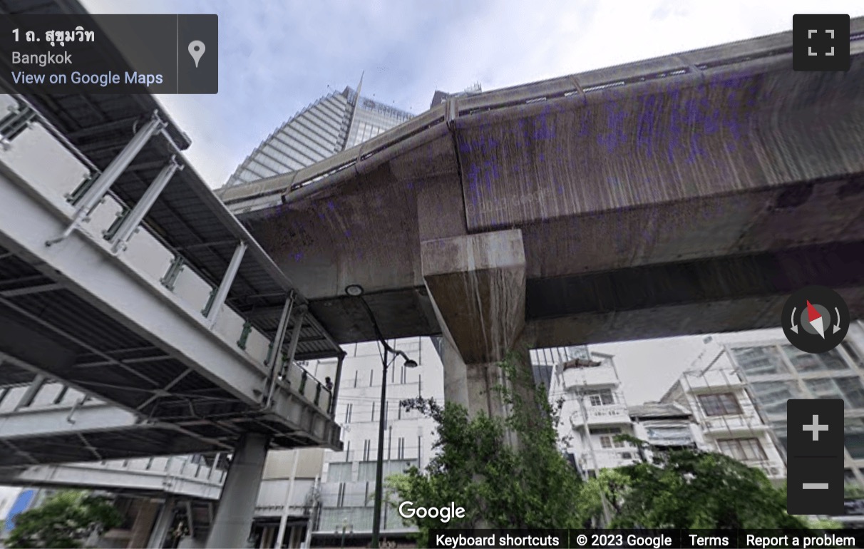 Street View image of Interchange 21, Asoke Road & Sukhumvit Road Intersection, Sukhumvit Road, Bangkok, Thailand