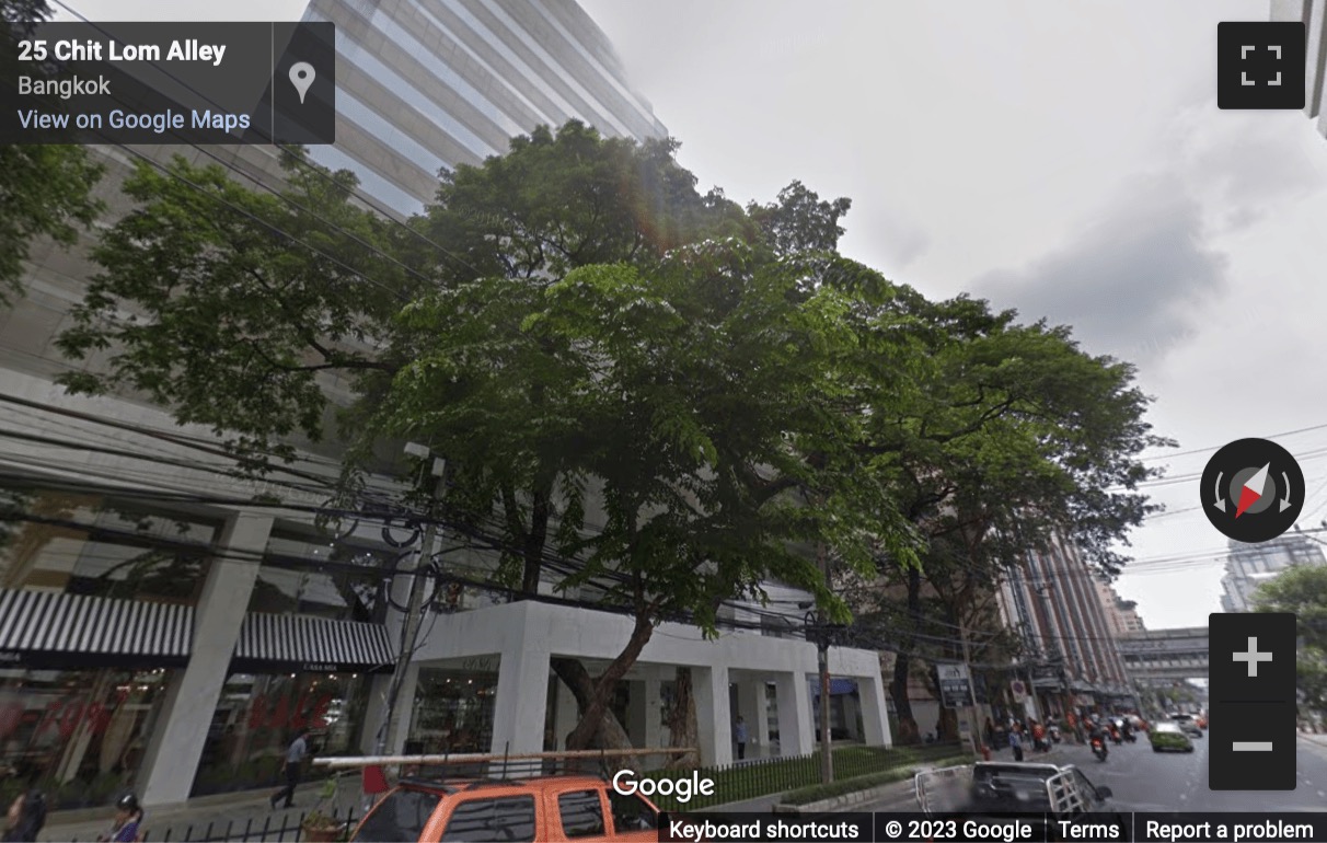 Street View image of Alma Link Building, 25 Chidlom, Ploenchit Road, Lumpini, Pathumwan, Bangkok, Thailand