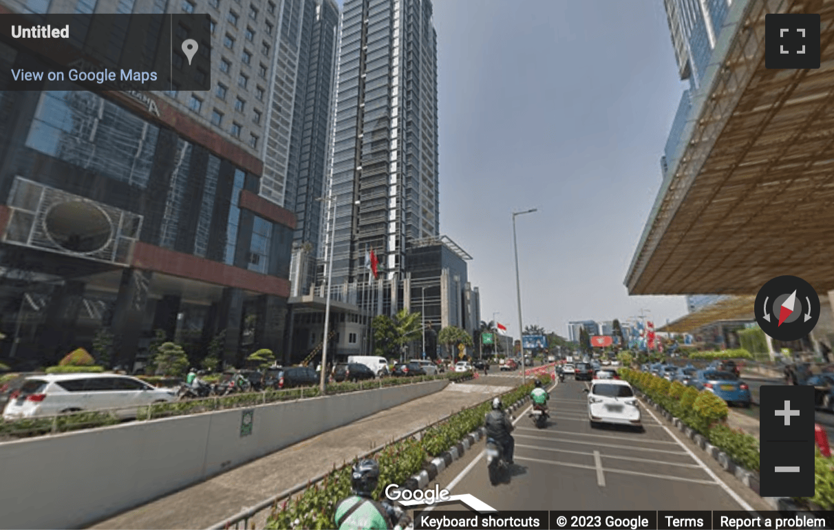 Street View image of Jalan Jenderal Sudirman Kav. 52-53, Treasury Tower, 6th Floor, Jakarta