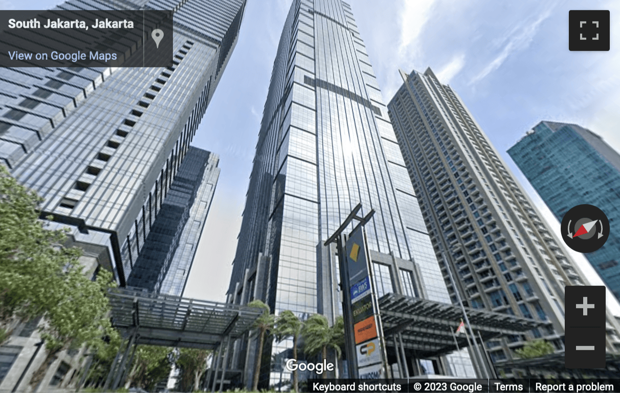 Street View image of 8th Floor, District 8 – SCBD, Prosperity Tower, Jalan Jenderal sudirman kav 52-53, Jakarta
