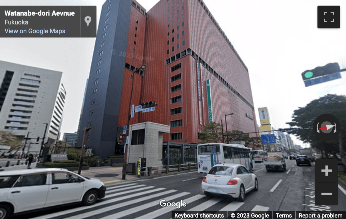 Street View image of Nishinihon Shinbun Building16F, Tenjin Skyhall, 1-4-1, Tenjin, Fukuoka