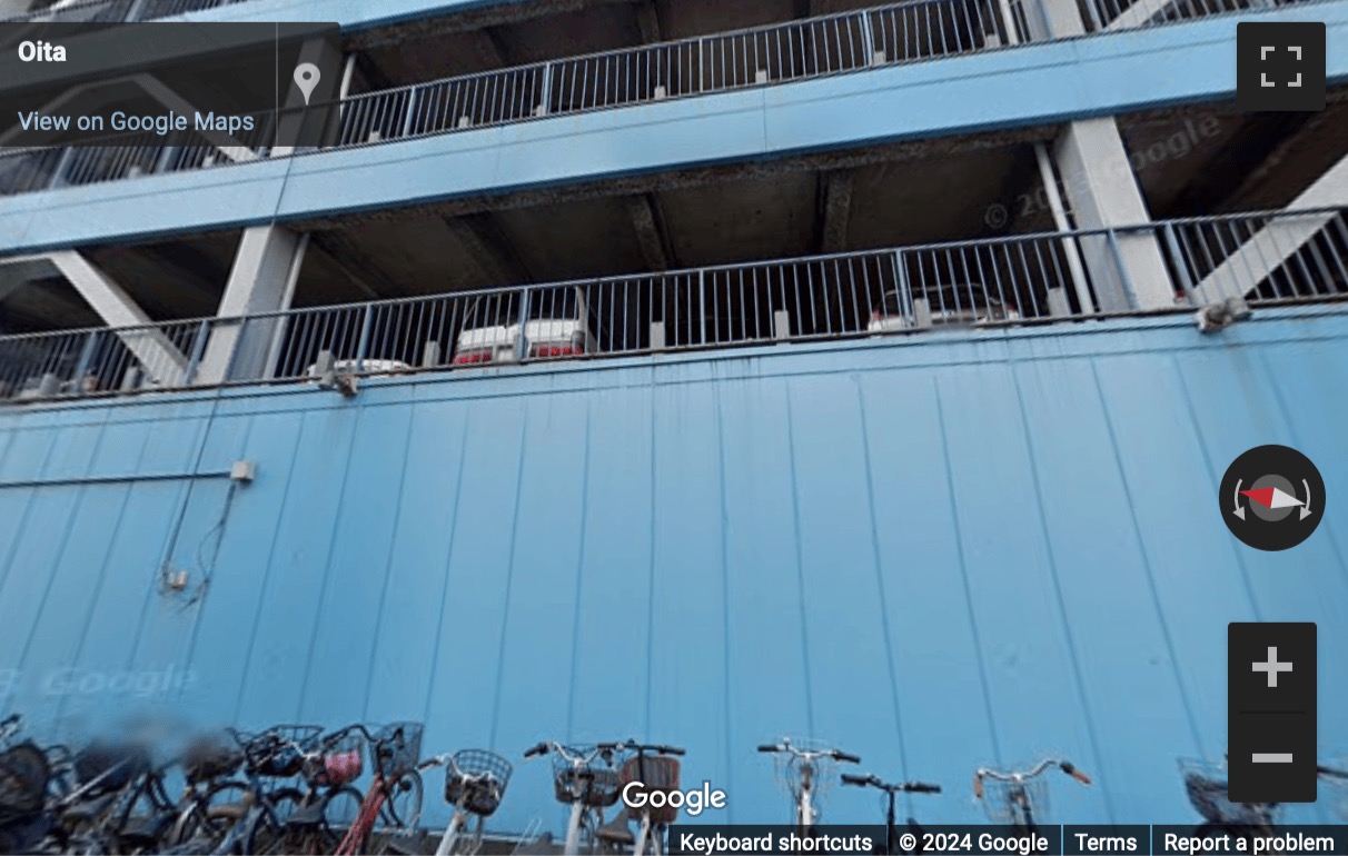 Street View image of 2-4-6 Kanaikecho, Oita, Japan