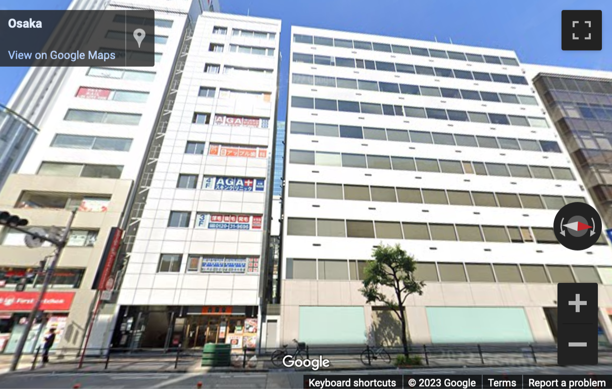 Street View image of 2-1-18 Shibata, Nishihankyu Building, 1st Floor, Osaka