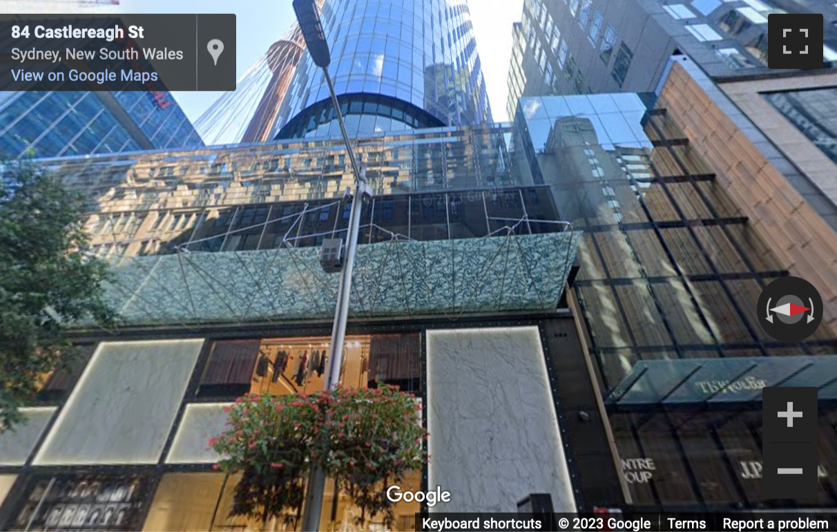 Street View image of Level 29, 85 Castlereagh Street, Sydney, New South Wales