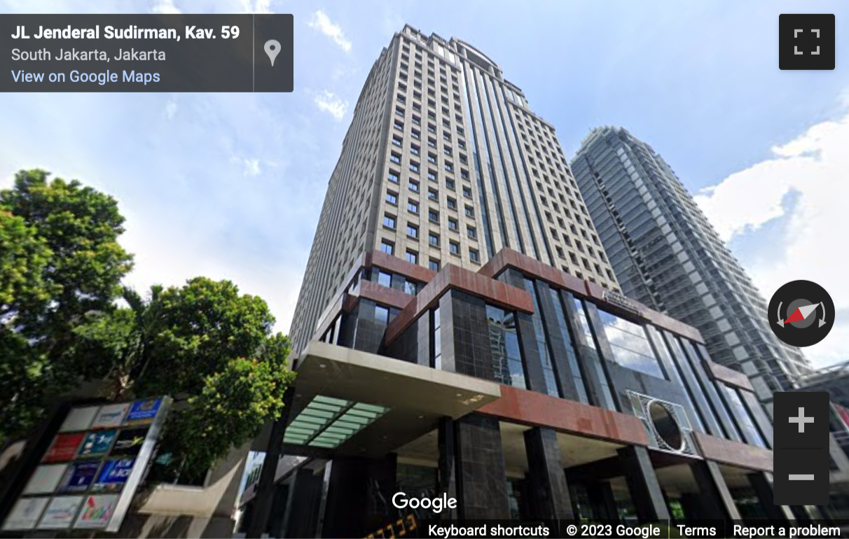 Street View image of Level 39, Pacific Century Place, Sudirman Central Business District, Kav 52, 53, Jakarta