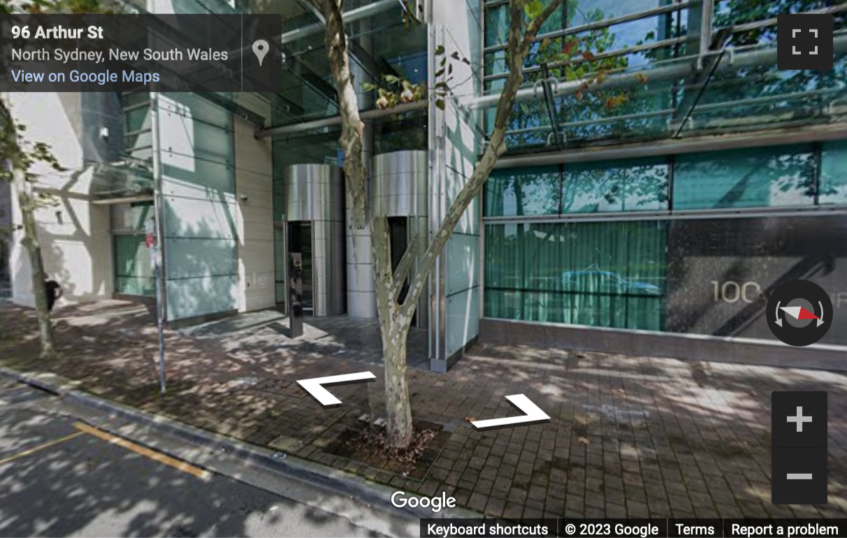 Street View image of 100 Arthur Street, Level 10, Sydney, New South Wales