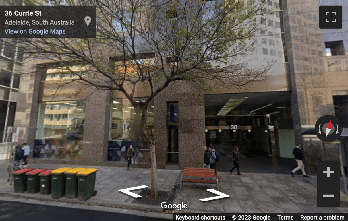 Street View image of 30 Currie Street, Level 8, Adelaide, South Australia