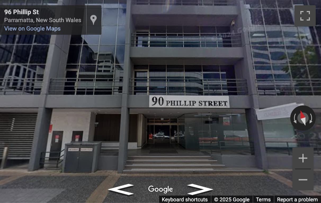 Street View image of Level 3, 90 Phillip Street, Parramatta, Sydney, New South Wales