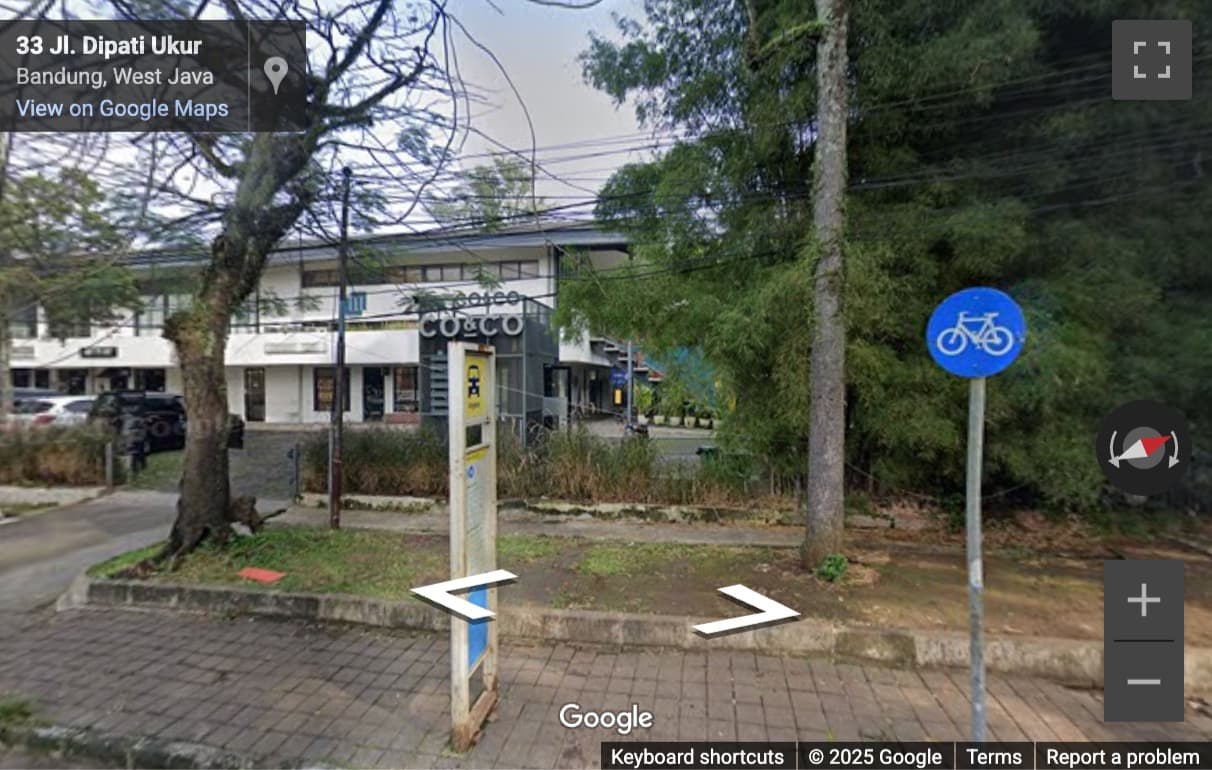 Street View image of 33, Jalan Dipati Ukur, Bandung