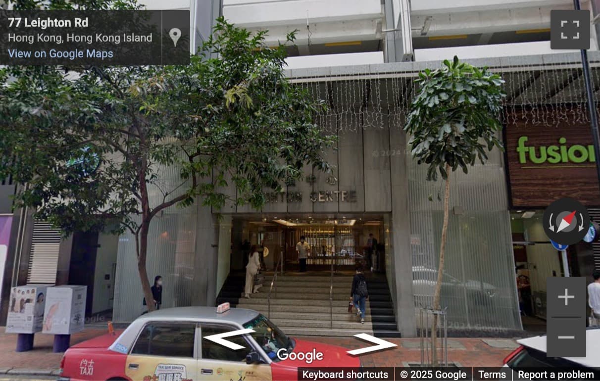 Street View image of Leighton Centre, 77 Leighton Road, Causeway Bay, Hong Kong