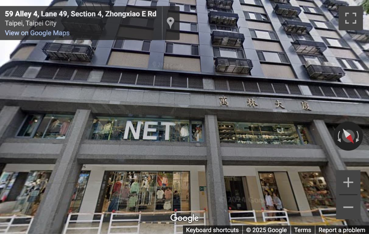 Street View image of 59, Section 4, Zhongxiao East Road, Taipei