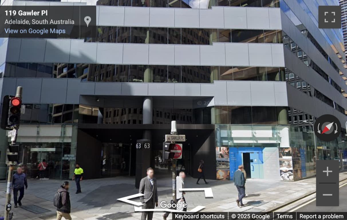 Street View image of 63, Pirie Street, Adelaide